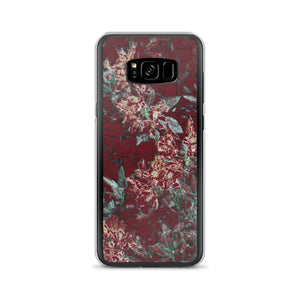 Crimson Floral Samsung Case