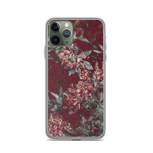 Crimson Floral iPhone Case