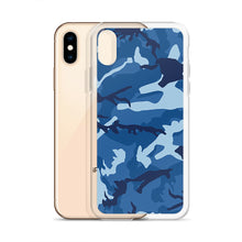 Load image into Gallery viewer, Blue Camouflage iPhone Case