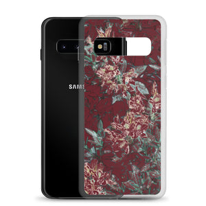 Crimson Floral Samsung Case