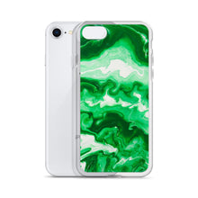 Load image into Gallery viewer, Green Marble iPhone Case