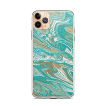 Load image into Gallery viewer, Tiffany &amp; Gold Marble iPhone Case