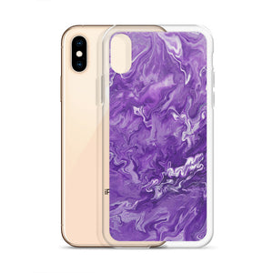 Purple Marble iPhone Case