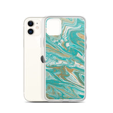 Load image into Gallery viewer, Tiffany &amp; Gold Marble iPhone Case