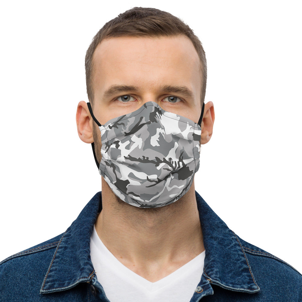 Grey Camouflage Face Mask