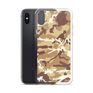 Brown Camouflage iPhone Case