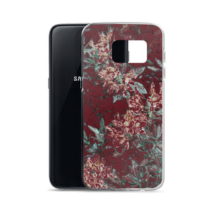 Crimson Floral Samsung Case