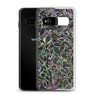 Neon Leaves Samsung Case