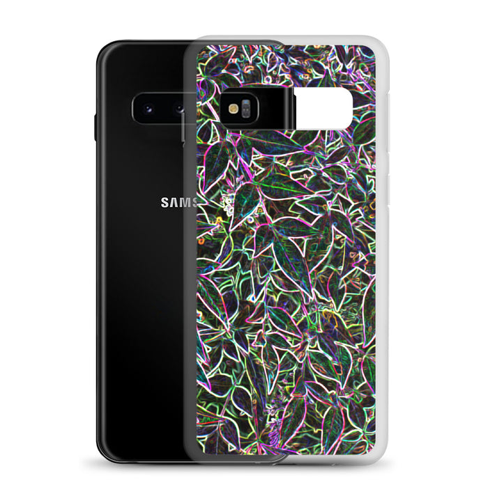 Neon Leaves Samsung Case