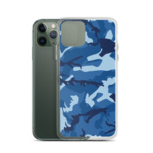 Load image into Gallery viewer, Blue Camouflage iPhone Case