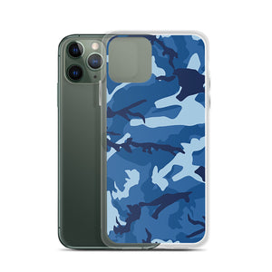 Blue Camouflage iPhone Case