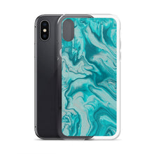 Load image into Gallery viewer, Turquoise Marble iPhone Case