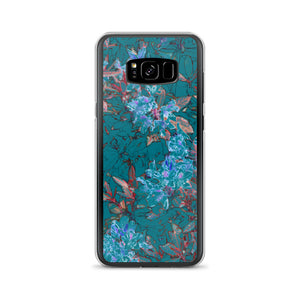 Turquoise Floral Samsung Case