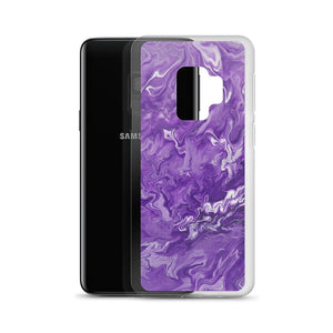 Purple Marble Samsung Case