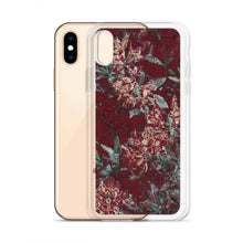 Load image into Gallery viewer, Crimson Floral iPhone Case