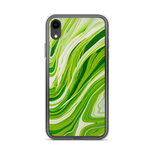 Lime Green Marble iPhone Case