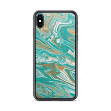 Load image into Gallery viewer, Tiffany &amp; Gold Marble iPhone Case