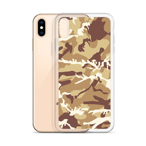 Brown Camouflage iPhone Case