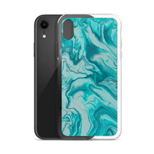 Load image into Gallery viewer, Turquoise Marble iPhone Case