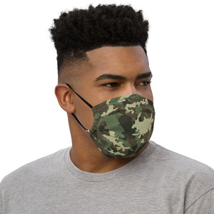 Green Camouflage Face Mask