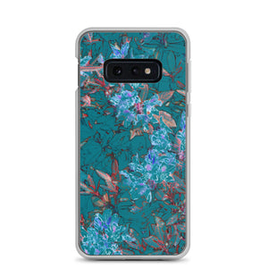 Turquoise Floral Samsung Case