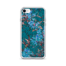 Load image into Gallery viewer, Turquoise Floral iPhone Case