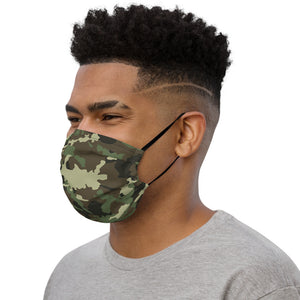 Green Camouflage Face Mask