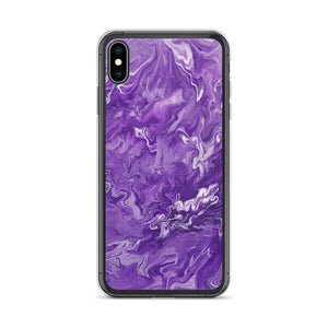 Purple Marble iPhone Case