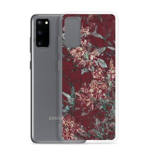 Crimson Floral Samsung Case