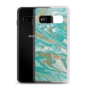 Tiffany & Gold Marble Samsung Case