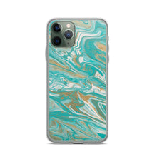 Load image into Gallery viewer, Tiffany &amp; Gold Marble iPhone Case