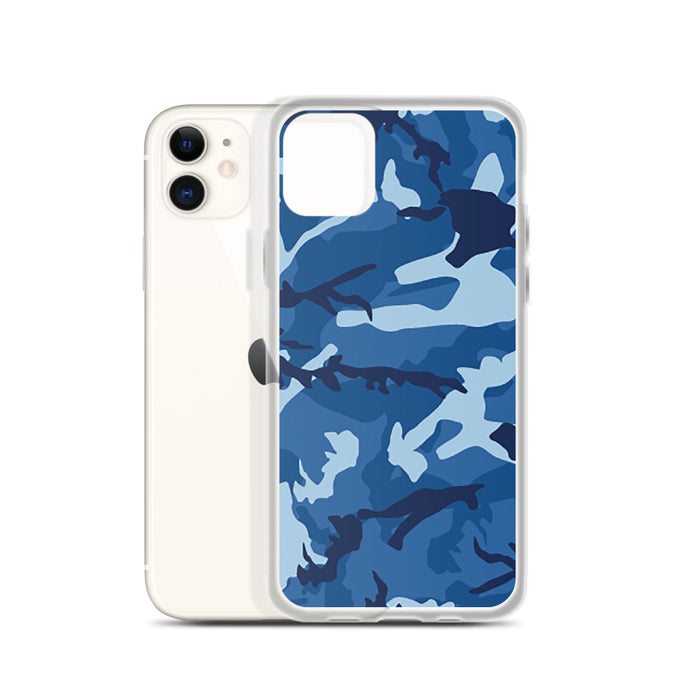 Blue Camouflage iPhone Case