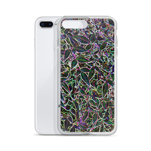 Neon Leaves iPhone Case