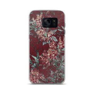 Crimson Floral Samsung Case