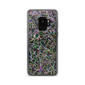 Neon Leaves Samsung Case