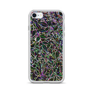 Neon Leaves iPhone Case