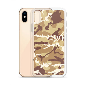 Brown Camouflage iPhone Case
