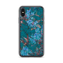 Load image into Gallery viewer, Turquoise Floral iPhone Case