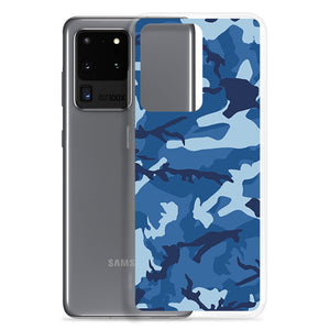 Blue Camouflage Samsung Case