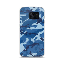 Load image into Gallery viewer, Blue Camouflage Samsung Case