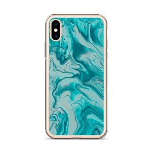 Turquoise Marble iPhone Case
