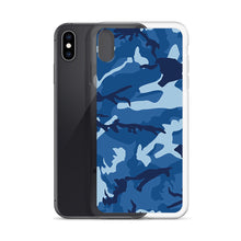 Load image into Gallery viewer, Blue Camouflage iPhone Case