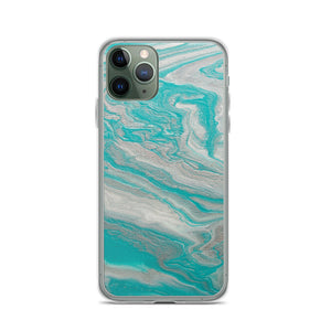 Tiffany & Silver Marble iPhone Case