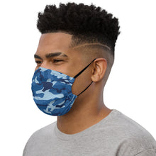 Load image into Gallery viewer, Blue Camouflage Face Mask