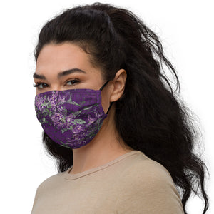 Purple Floral Face Mask