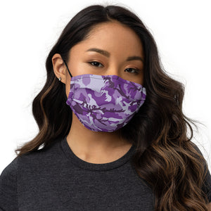 Purple Camouflage Face Mask