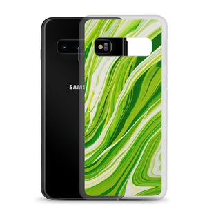 Lime Marble Samsung Case