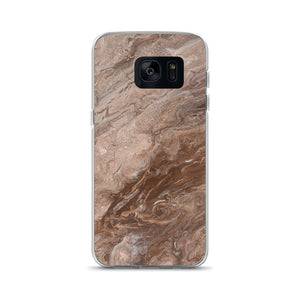 Brown Marble Samsung Case