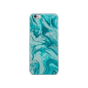 Turquoise Marble iPhone Case