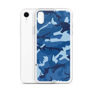 Blue Camouflage iPhone Case